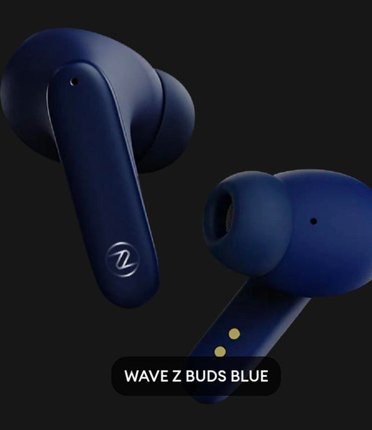 Zero® Wave Z Buds (Blue) – Bluetooth 5.3 | ENC Noise Reduction | 42H Playtime | IPX5