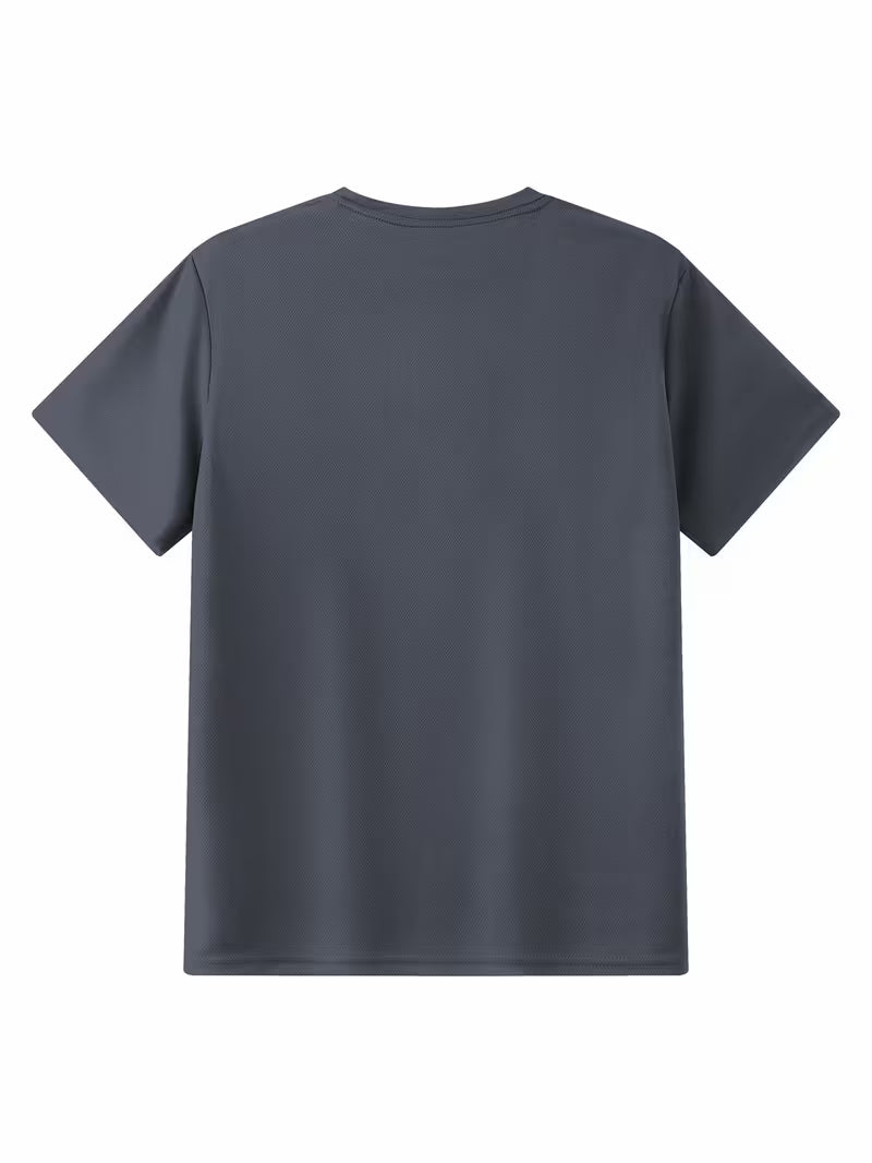 Men’s Casual Crew Neck T-Shirt – Soft Breathable Quick-Dry Fabric, Loose Fit Short Sleeve Solid Color Tee for Summer | Everyday Wear by DropVibe