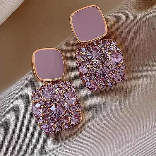 Elegant Heart & Square Pendant Women’s Earrings – Summer, Beach & Party Jewelry | Perfect for Daily Wear, Weddings & Gift Occasions