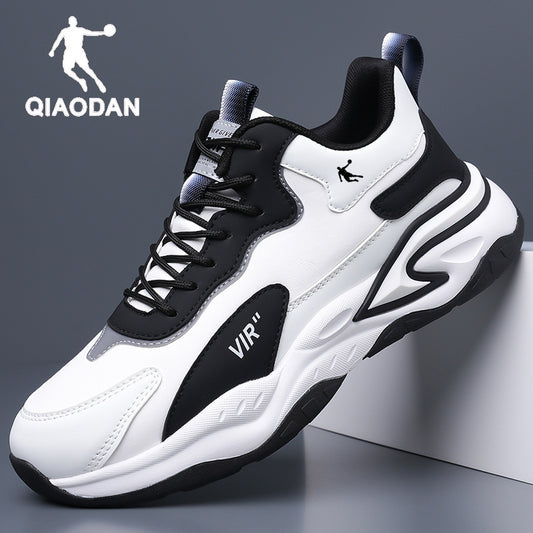 Jordan Men's Shoes Sneaker 2024 Autumn And Winter New Leather Students Fleece-lined Warm Running Shoes Soft Bottom Boys Running Shoes