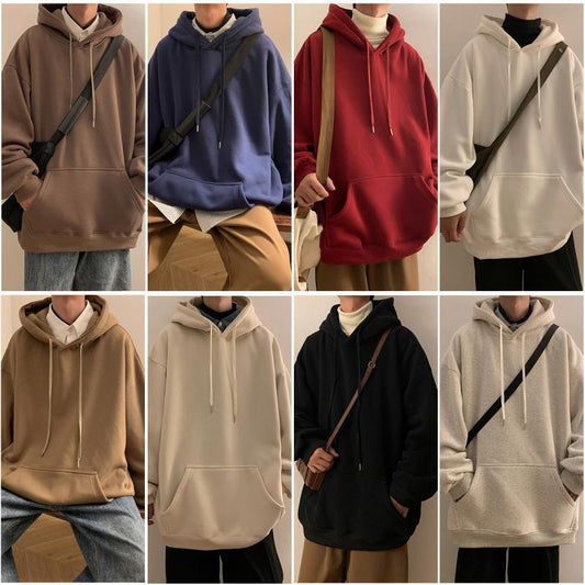 High-quality Heavyweight Sweater Men's Autumn And Winter Fleece High-gram Weight Three-hooded Jacket Oversize