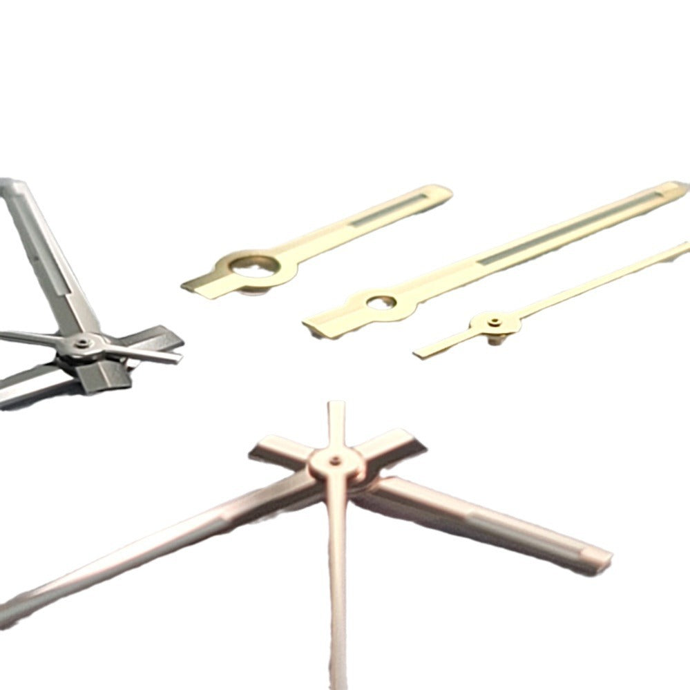 Modified Watch Accessories Pointer Green Luminous Log Watch Needle Silver Gold Rose Color Suitable For NH35/36 Movement