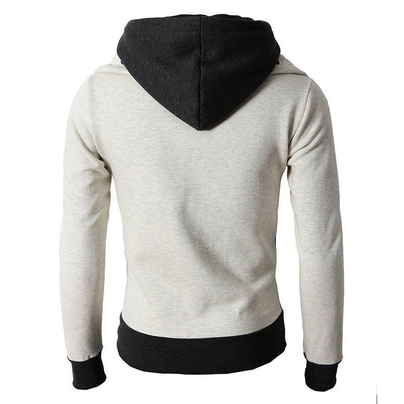 Men&amp;#039;s high collar hooded jacket
