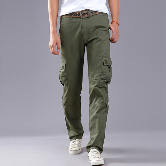 Men&#039;s Wash Cotton Workwear Multi-pocket Pants Trousers Labor Insurance Store Stall Men&#039;s Multi-pocket Pants Trousers Wholesale