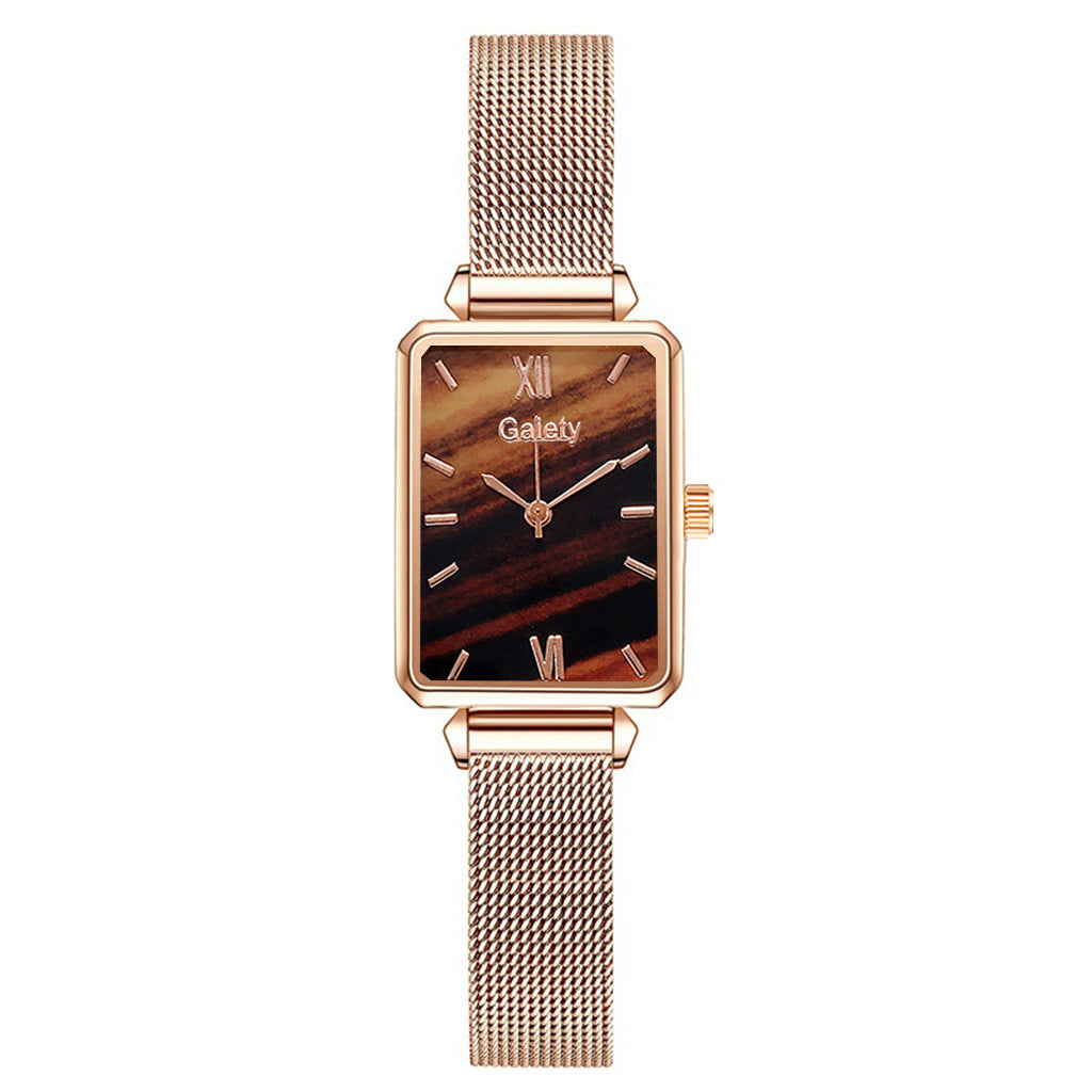 Ladies Alloy Mesh Bracelet Green  Head Quartz Watch