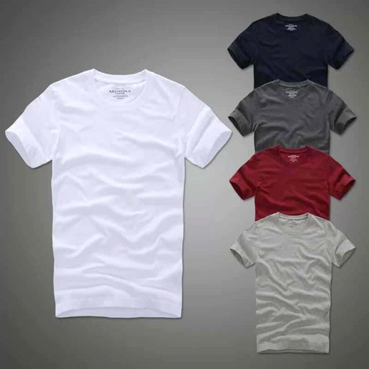 Bundle of 5 Basic Round Neck T-Shirts