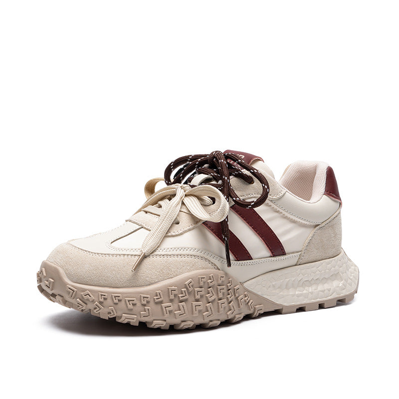 ZHR Is Non-slip German Training Shoes Women Retro Casual Sneaker 2024 Autumn New Color Matching Thick-soled Board Shoes Women