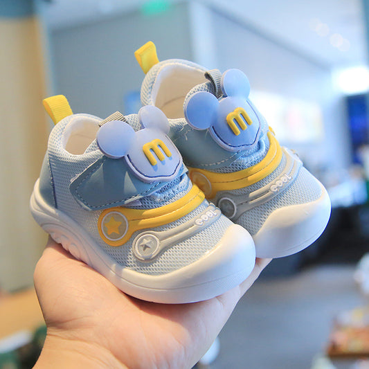 2025 New Boys And Girls 1-2-3 Years Old Toddler Shoes Spring And Autumn Mesh Breathable Baby Shoes