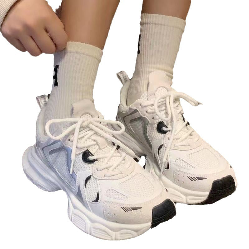 Dad Shoes For Women 2025 Popular Mesh Casual Running Sneakers Versatile Thick-Soled Breathable Shoes Ins Trend D-4