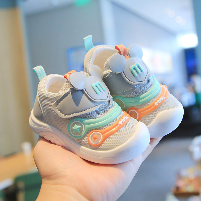 2025 New Boys And Girls 1-2-3 Years Old Toddler Shoes Spring And Autumn Mesh Breathable Baby Shoes