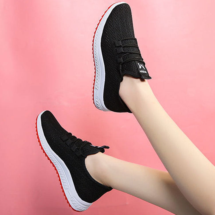 New Summer Real Flying Woven Women&amp;#039;s Shoes Korean Version Of The Trend Fashion Single Shoes Leisure Sports Student Shoes Travel Shoes Women&amp;#039;s Shoes