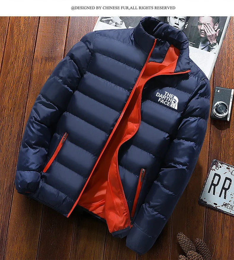 Korean Style Cotton-padded Jacket Winter Cotton-padded Coat Men&#039;s Coat Korean-style Slim-fit Mid-length Trendy Casual Thickened Down Jacket Warm