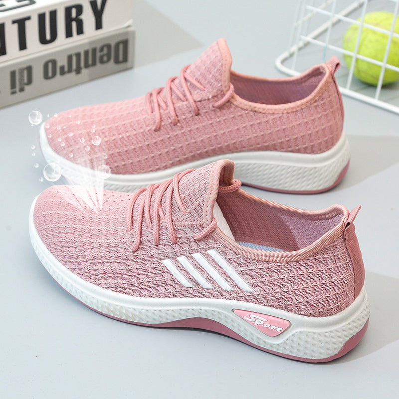 New Summer Real Flying Woven Women&amp;#039;s Shoes Korean Version Of The Trend Fashion Single Shoes Leisure Sports Student Shoes Travel Shoes Women&amp;#039;s Shoes