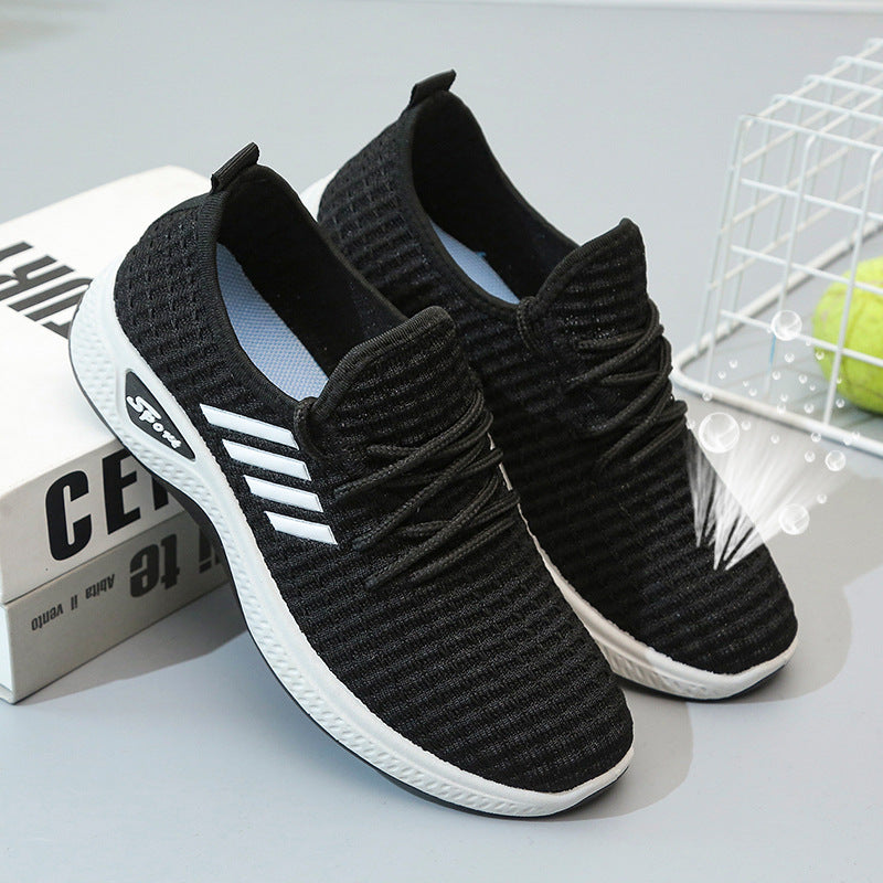 New Summer Real Flying Woven Women&amp;#039;s Shoes Korean Version Of The Trend Fashion Single Shoes Leisure Sports Student Shoes Travel Shoes Women&amp;#039;s Shoes