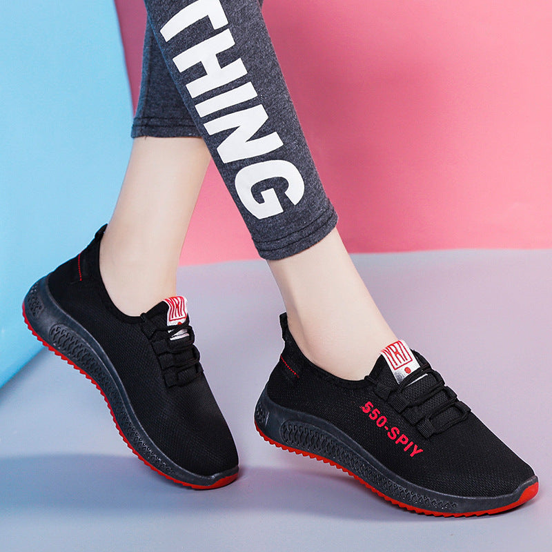 New Summer Real Flying Woven Women&amp;#039;s Shoes Korean Version Of The Trend Fashion Single Shoes Leisure Sports Student Shoes Travel Shoes Women&amp;#039;s Shoes