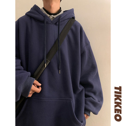 High-quality Heavyweight Sweater Men&#039;s Autumn And Winter Fleece High-gram Weight Three-hooded Jacket Oversize