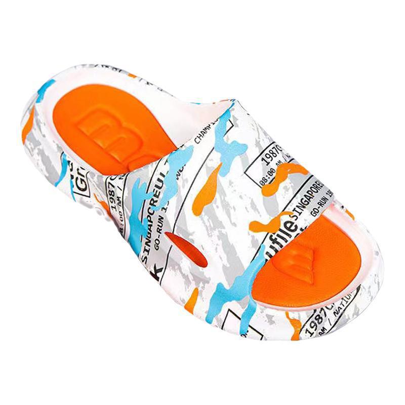 Chinelos masculinos, sandálias de sola grossa e chinelos para sair, duráveis, fritos, em casa