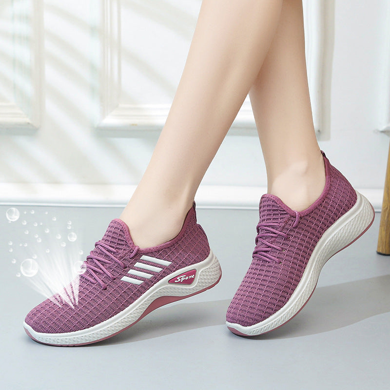 New Summer Real Flying Woven Women&amp;#039;s Shoes Korean Version Of The Trend Fashion Single Shoes Leisure Sports Student Shoes Travel Shoes Women&amp;#039;s Shoes