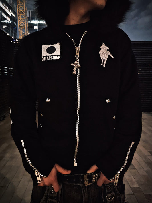 Dark Gothic Pullover Sweatshirt Punk Style Embroidery Cross-border Wholesale Aesthetic Sweatshirt INS