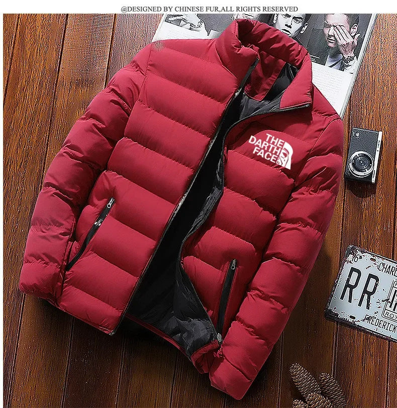 Korean Style Cotton-padded Jacket Winter Cotton-padded Coat Men&#039;s Coat Korean-style Slim-fit Mid-length Trendy Casual Thickened Down Jacket Warm